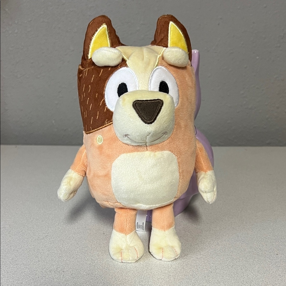 Plush Dog Toy - Brown and Cream